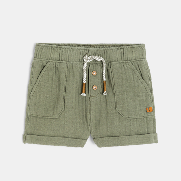 شورت قطن خفيف منقوش للولد الرضيع